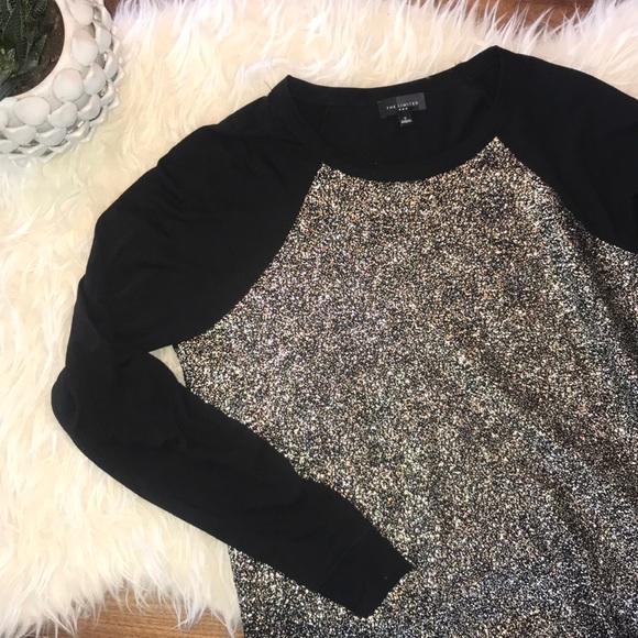 The Limited Raglan Style Black & Glittery Material - Picture 1 of 3